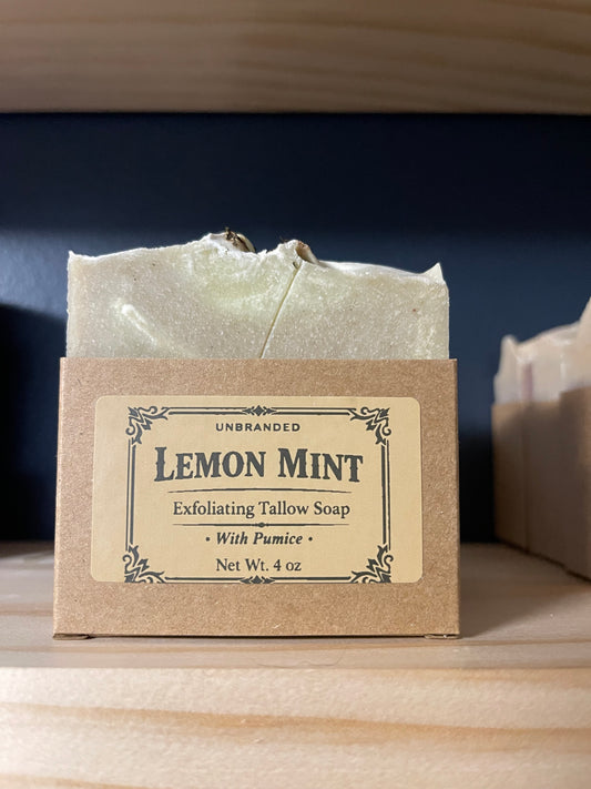 Lemon Mint Exfoliating Bar