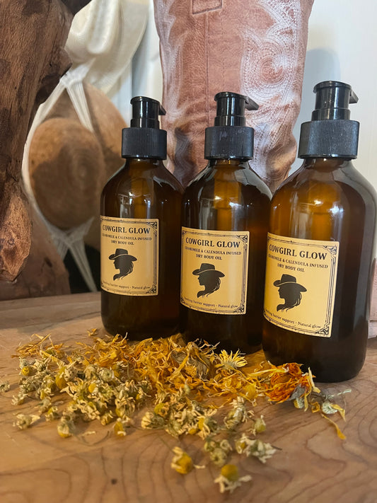 Cowgirl Glow-Calendula & Chamomile Infused Dry Oil